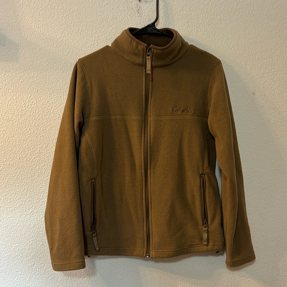 Cabelas zip up fleece with cinch sides size small